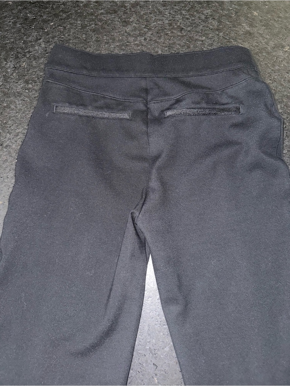 UEC SPANX BLACK SLIMMING Pintuck Pull on Point Flare Pants SZ M - Picture 7 of 15